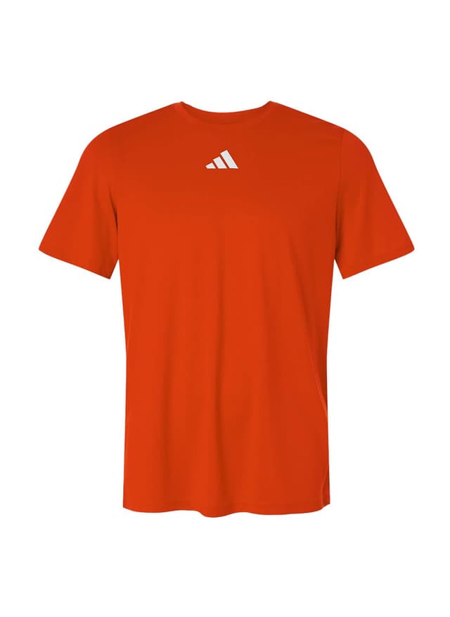 Adidas Men's Pregame Short Sleeve T-Shirt - Orange 3XL