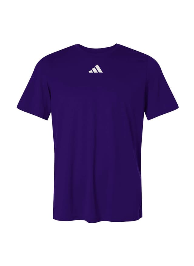 Adidas Men's Pregame Short Sleeve T-Shirt - Purple 3XL