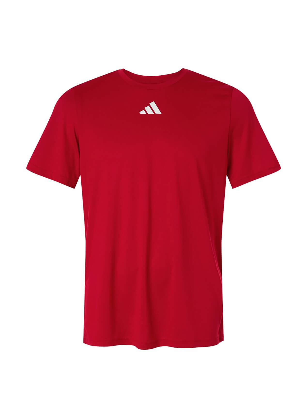 Adidas Men's Pregame Short Sleeve T-Shirt - Red 3XL
