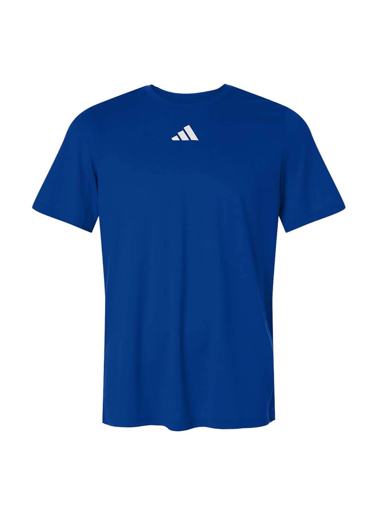 Adidas Men's Pregame Short Sleeve T-Shirt - Blue 3XL