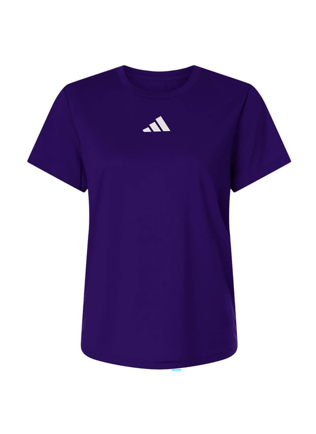 Adidas Women's Pregame Short Sleeve T-Shirt - Purple LG