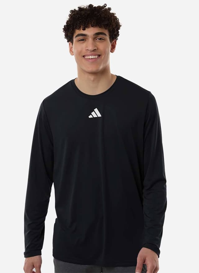 Adidas Men's Pregame Long Sleeve T-Shirt - Black 3XL