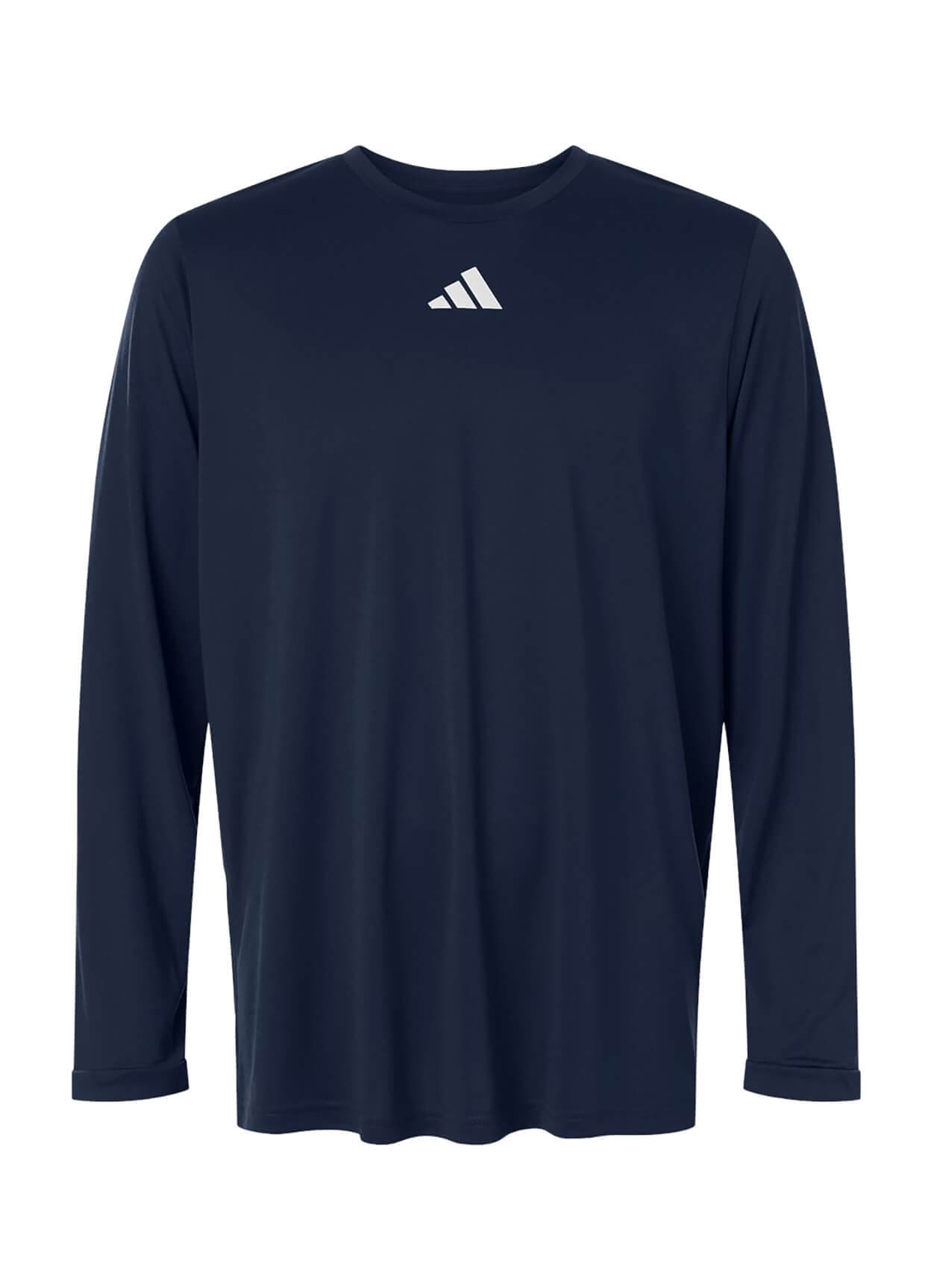 Adidas Men's Pregame Long Sleeve T-Shirt - Navy 3XL