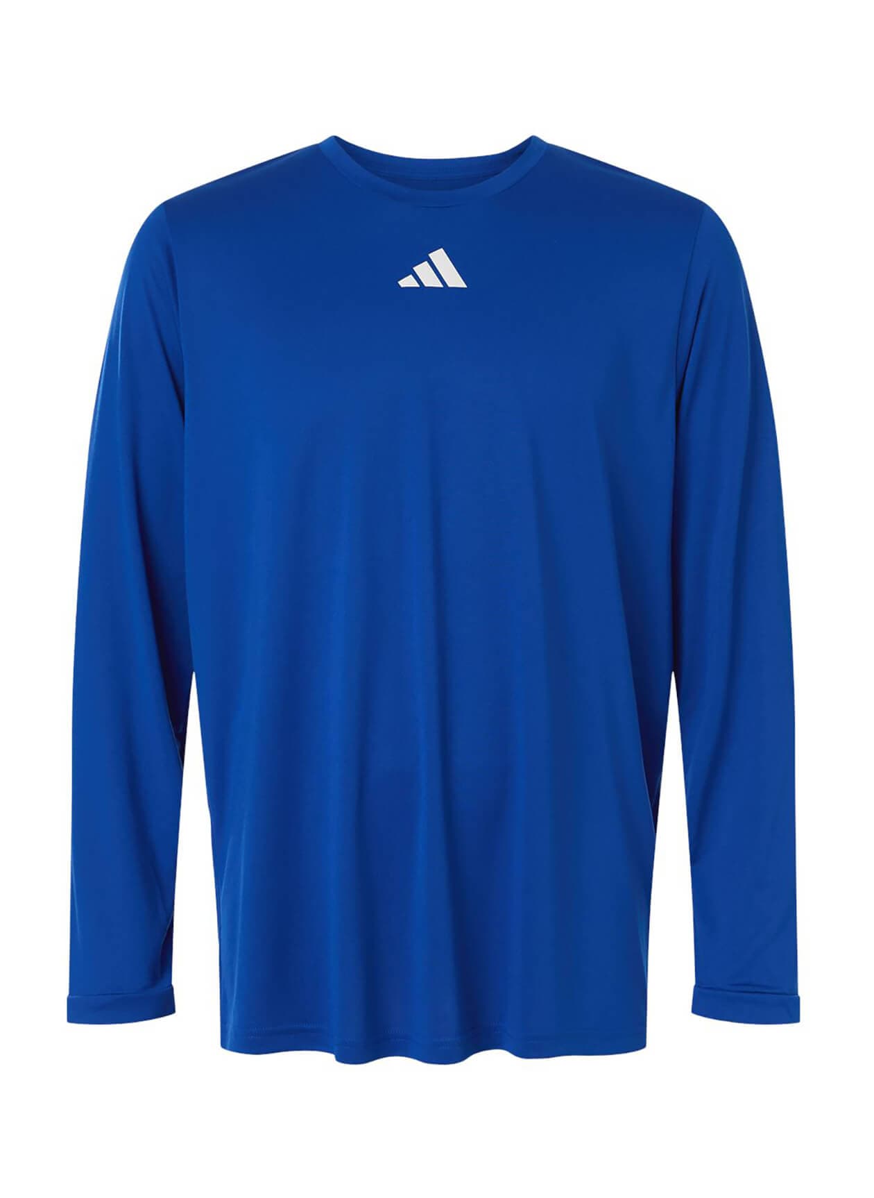 Adidas Men's Pregame Long Sleeve T-Shirt - Blue 3XL