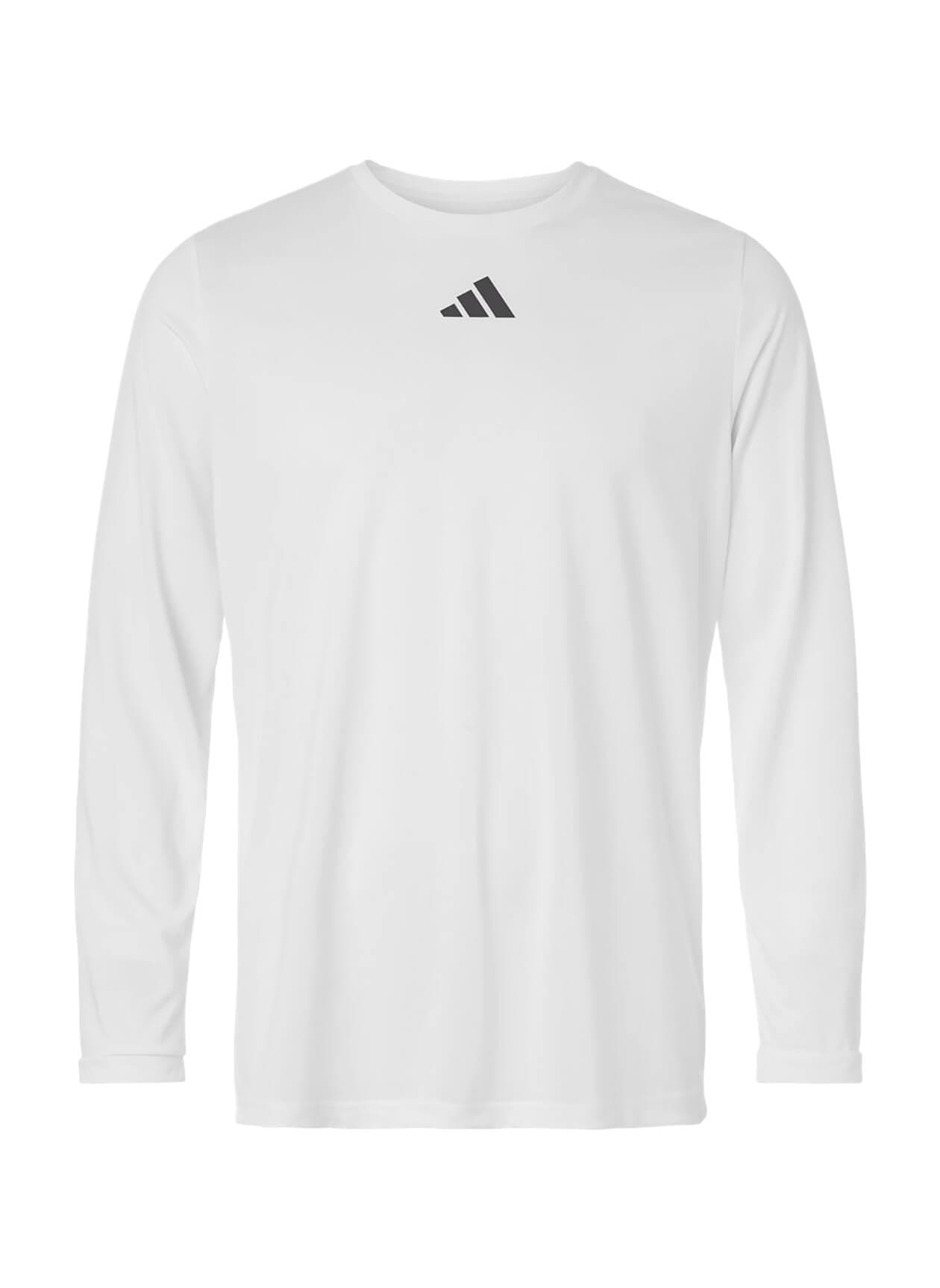 Adidas Men's Pregame Long Sleeve T-Shirt - White 3XL