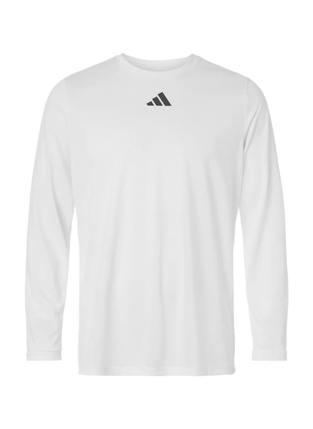 Adidas Men's Pregame Long Sleeve T-Shirt - White 3XL
