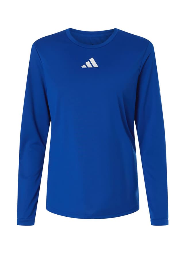 Adidas Women's Pregame Long Sleeve T-Shirt - Blue LG