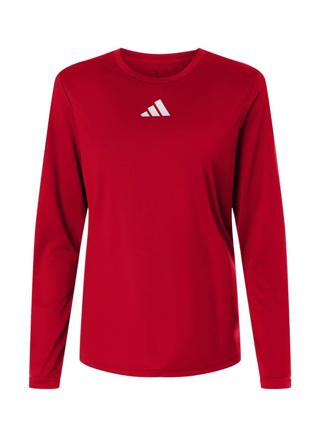Adidas Women's Pregame Long Sleeve T-Shirt - Red LG