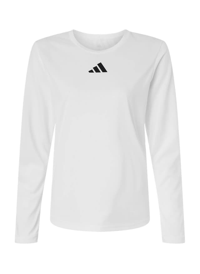 Adidas Women's Pregame Long Sleeve T-Shirt - White LG