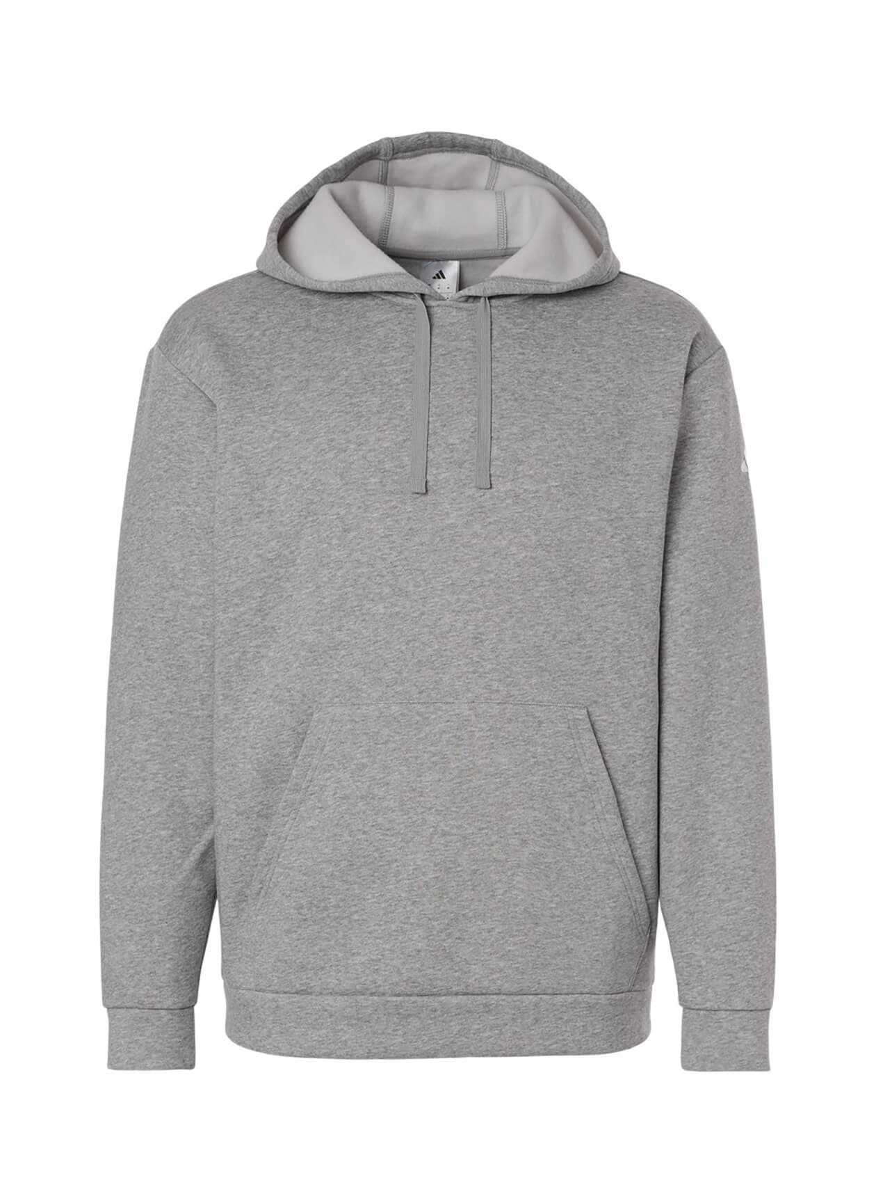 Adidas Men's Hooded Fleece Sweatshirt - Light Grey 3XL