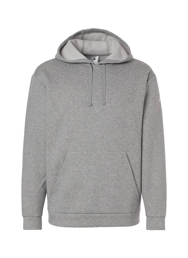 Adidas Men's Hooded Fleece Sweatshirt - Light Grey 3XL
