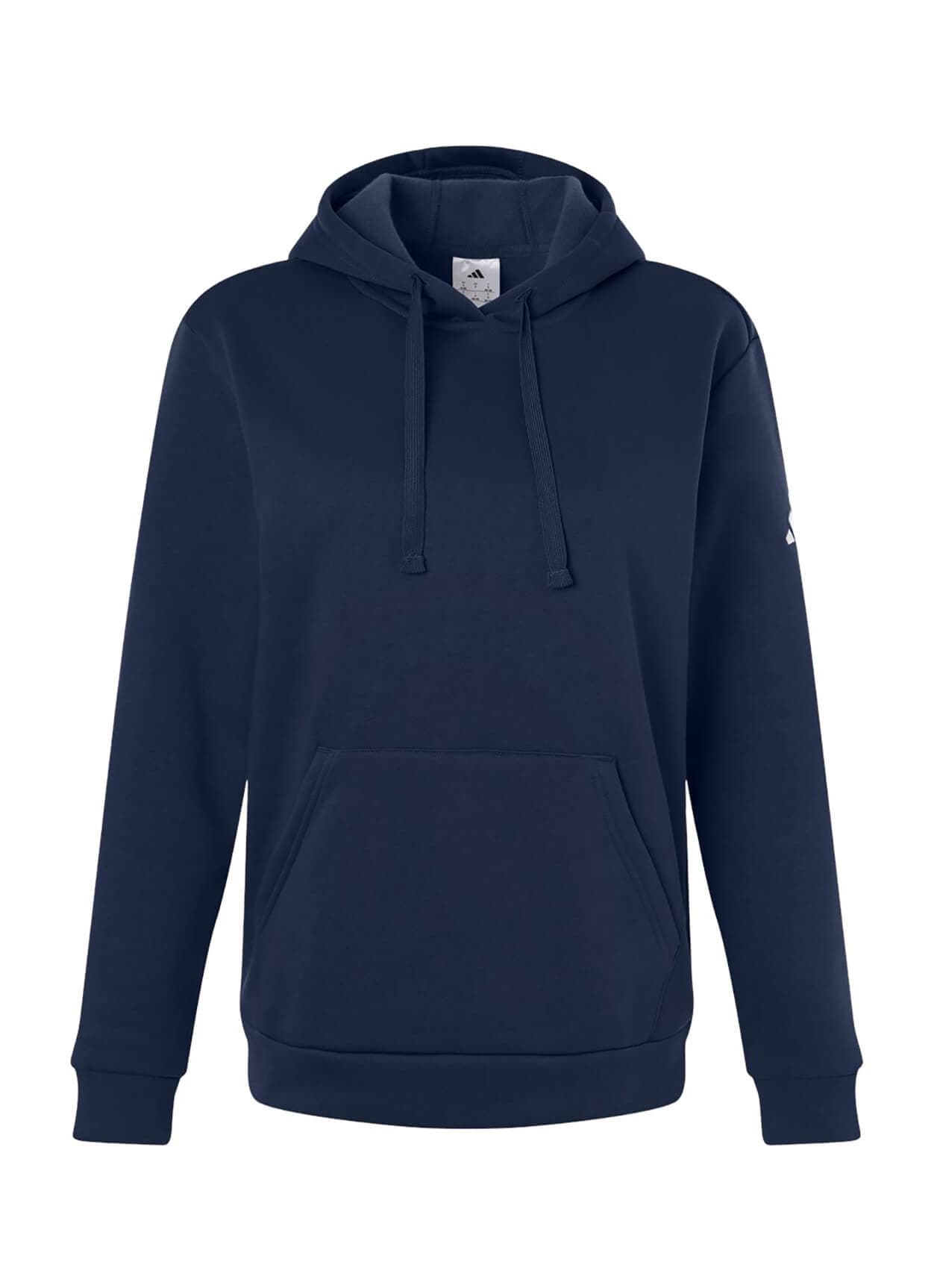 Adidas Women's Fleece Hooded Sweatshirt - Navy LG