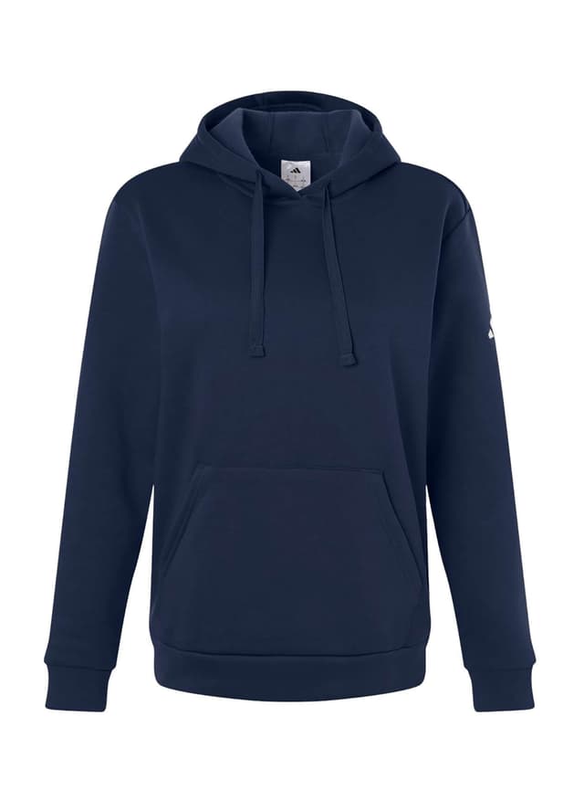 Adidas Women's Fleece Hooded Sweatshirt - Navy LG