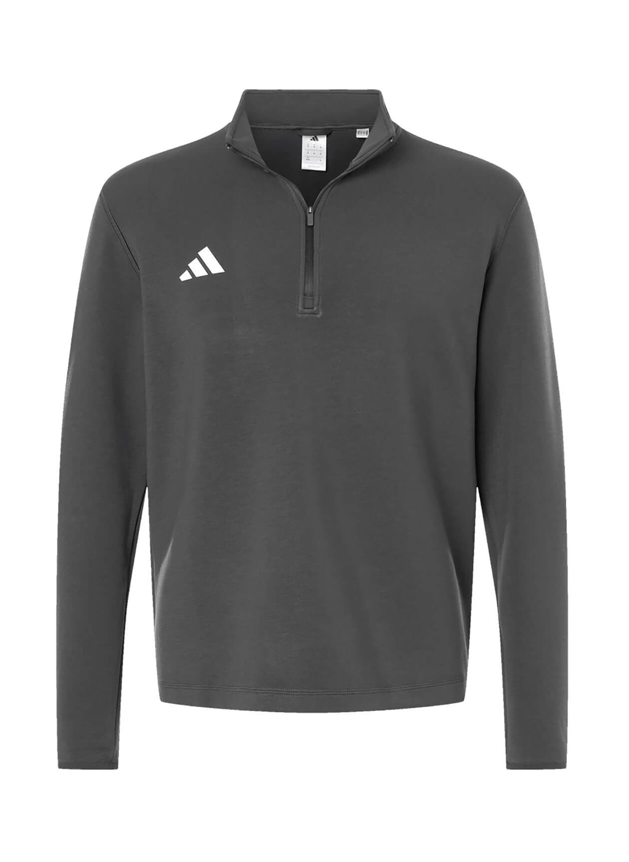 Adidas Men's 3-Stripes Quarter-Zip F26 - Dark Grey 3XL