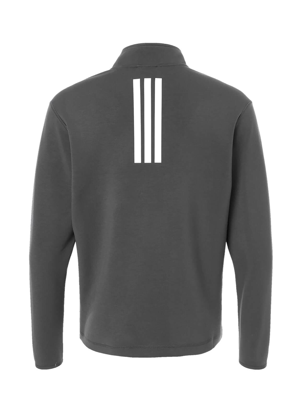 Adidas Men's 3-Stripes Quarter-Zip F26 - Dark Grey 3XL