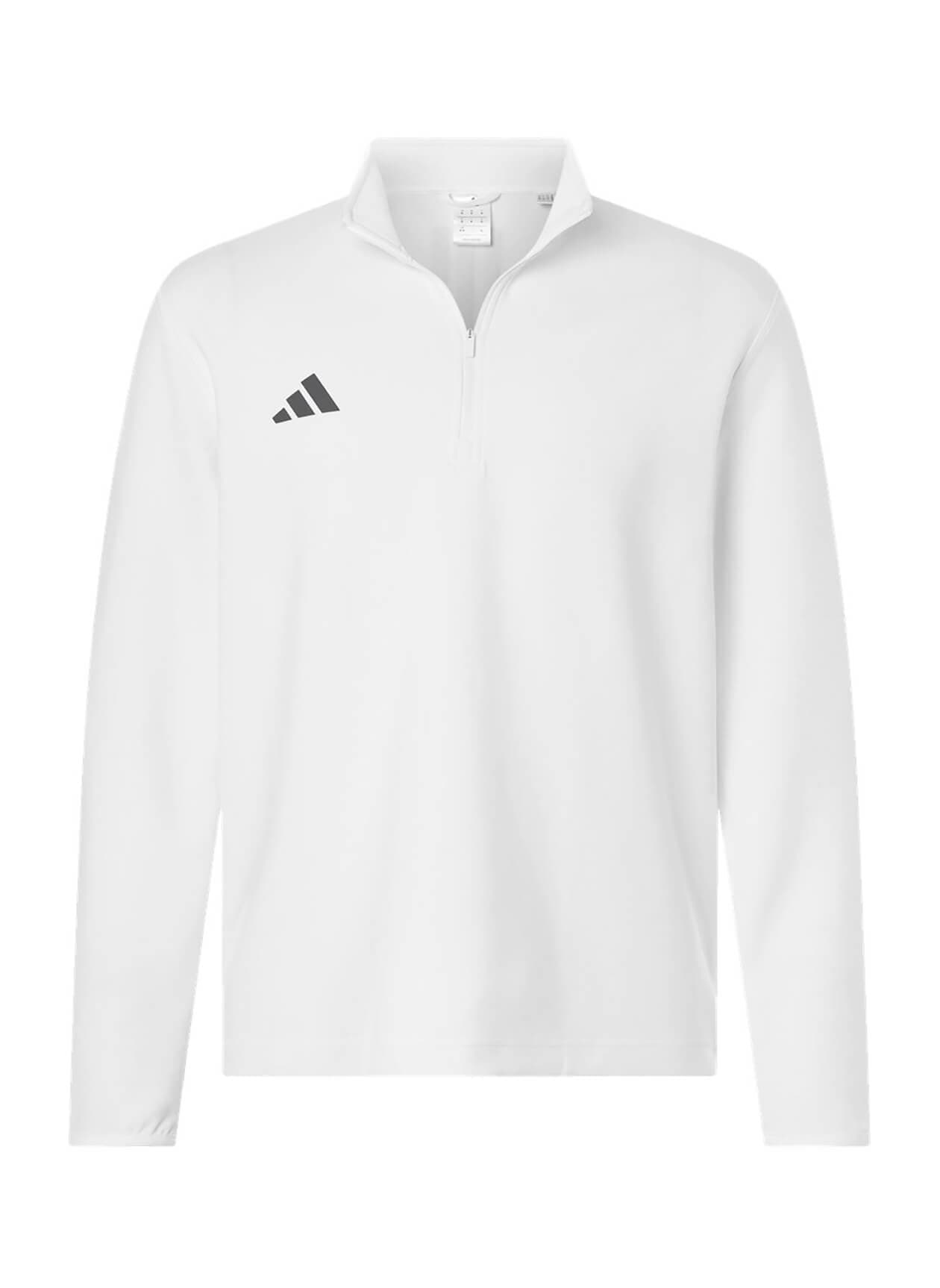 Adidas Men's 3-Stripes Quarter-Zip F26 - White 3XL