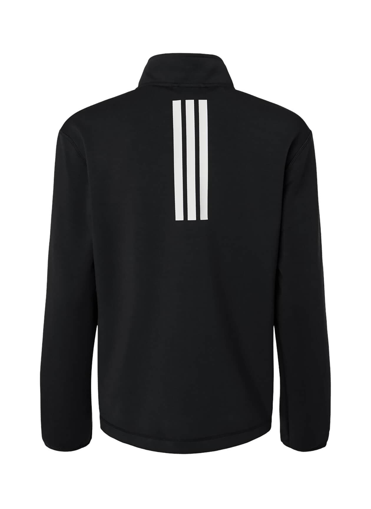 Adidas Women's 3-Stripes Quarter-Zip F26 - Black LG