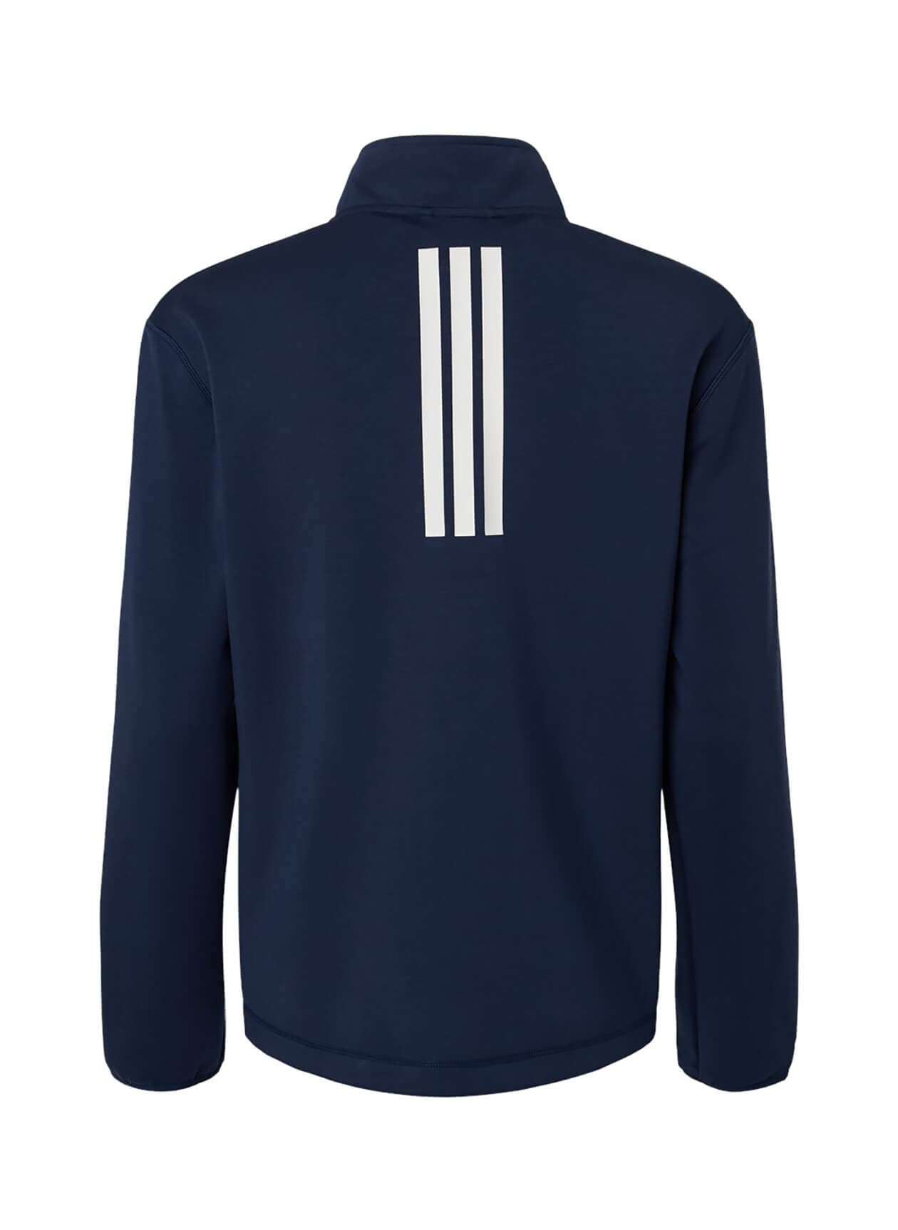 Adidas Women's 3-Stripes Quarter-Zip F26 - Navy LG