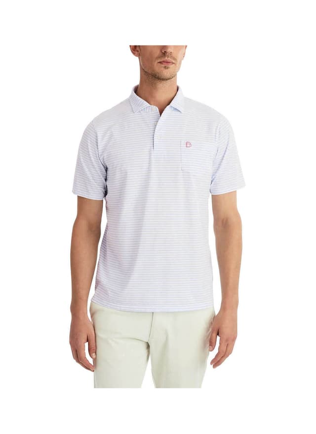 B. Draddy Men's Tommy Polo - White LG