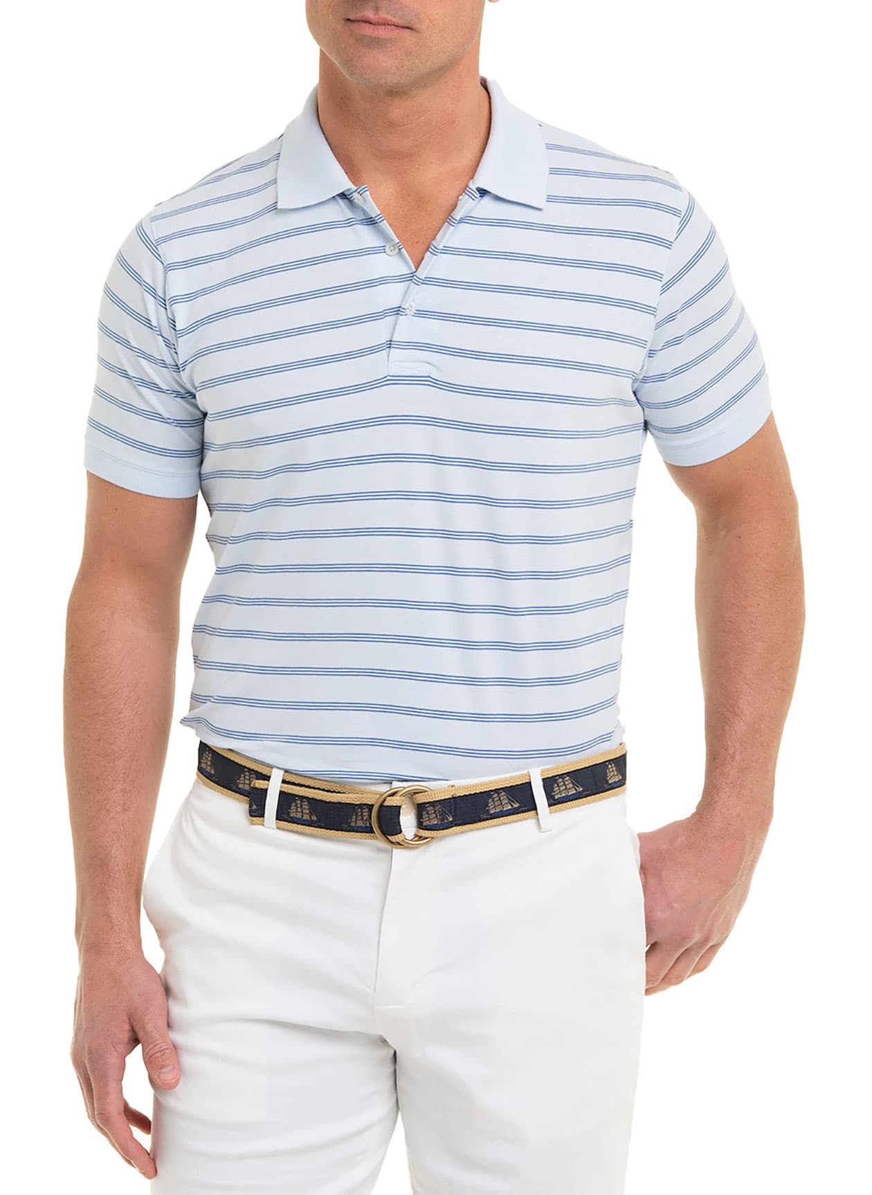 B. Draddy Men's Perez Polo - Cyan LG