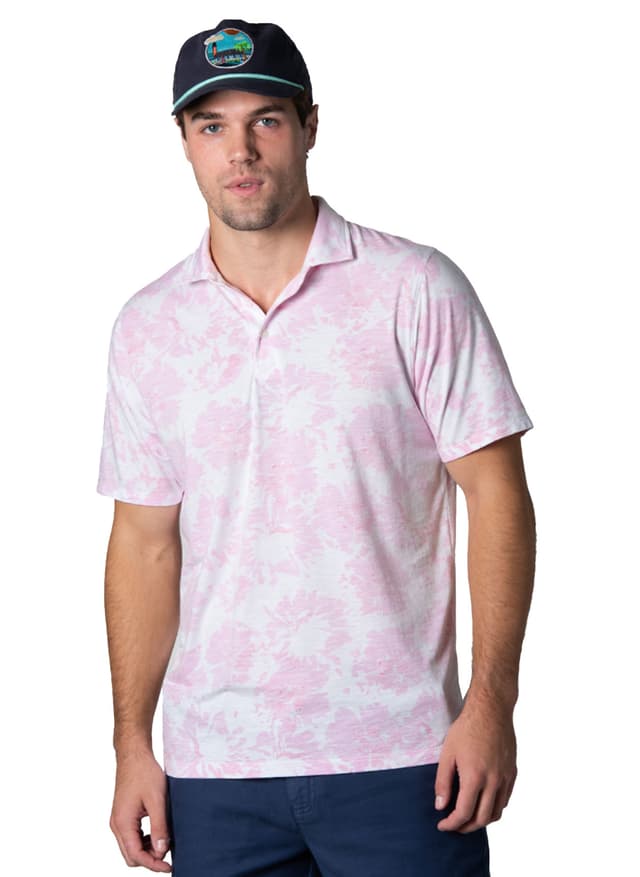 B. Draddy Men's Tripping Gillie Polo - Pink LG