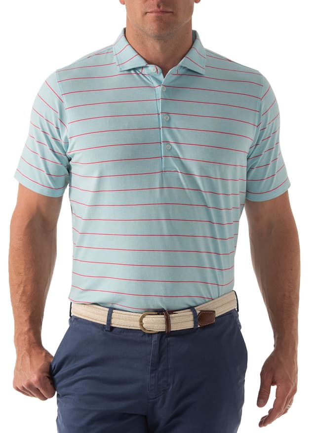 B. Draddy Men's Colvin Polo - Clearwater Heather LG
