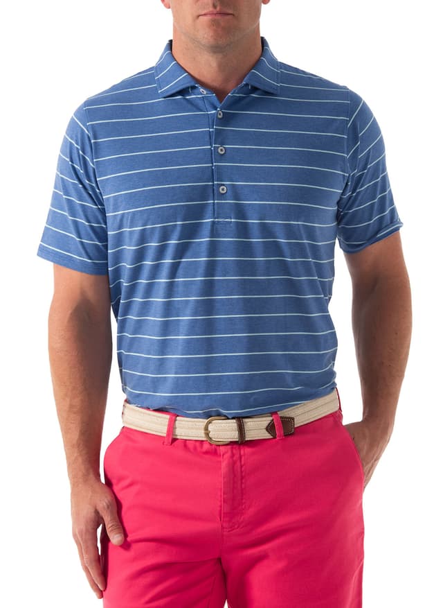 B. Draddy Men's Colvin Polo - Coltrane Heather LG