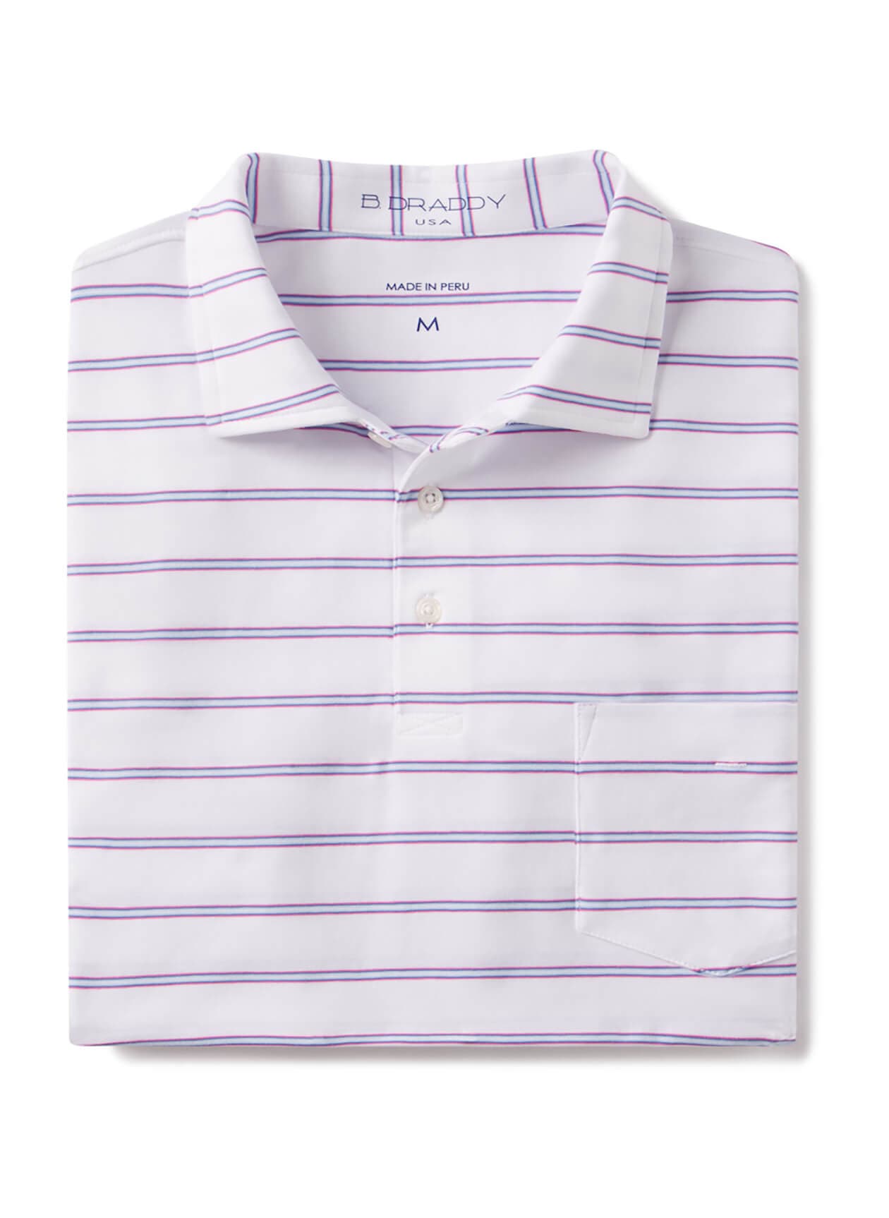 B. Draddy Men's Mory Polo - White LG