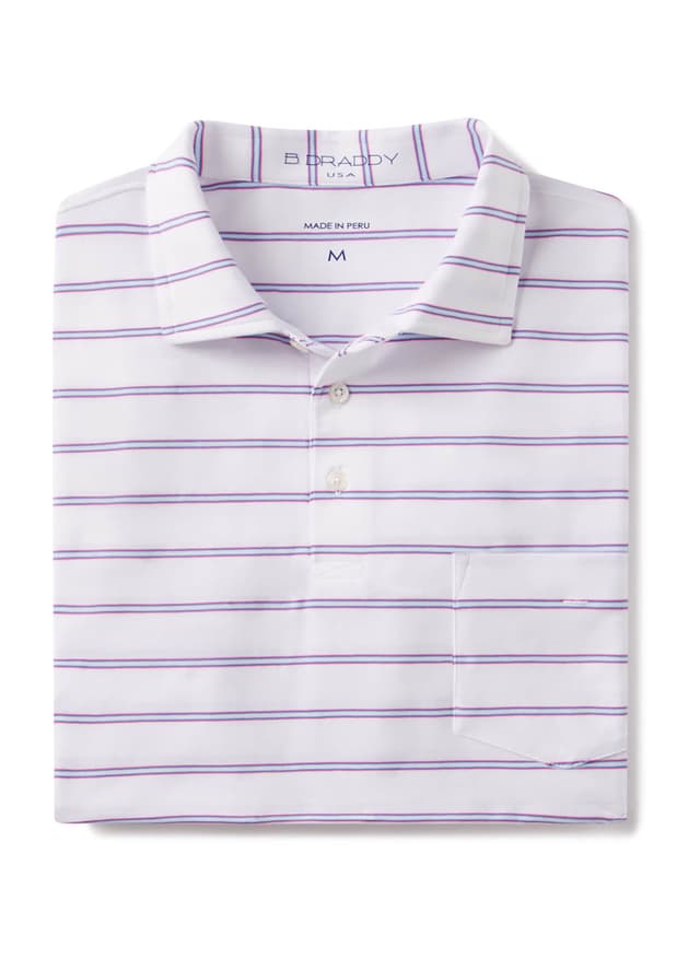 B. Draddy Men's Mory Polo - White LG