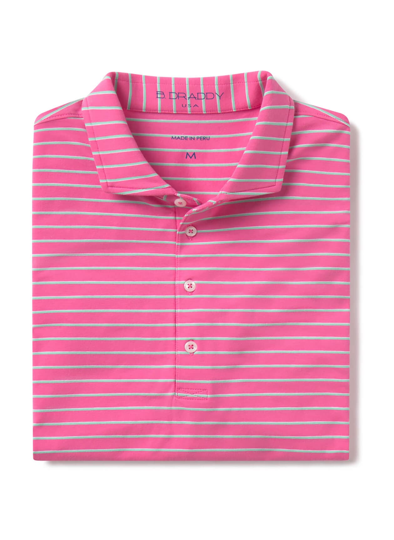 B. Draddy Men's Dobyns Polo - Pink (PINK) LG