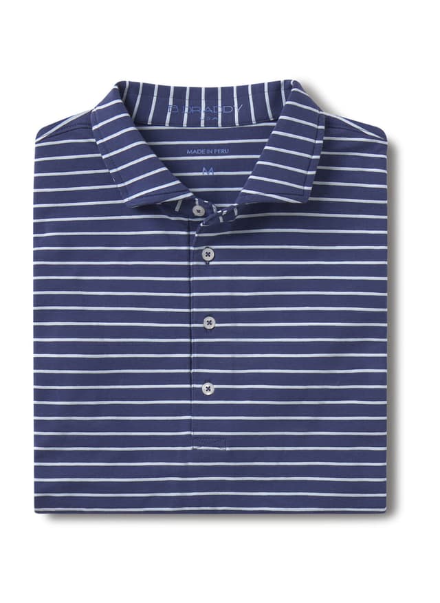B. Draddy Men's Dobyns Polo - Navy LG