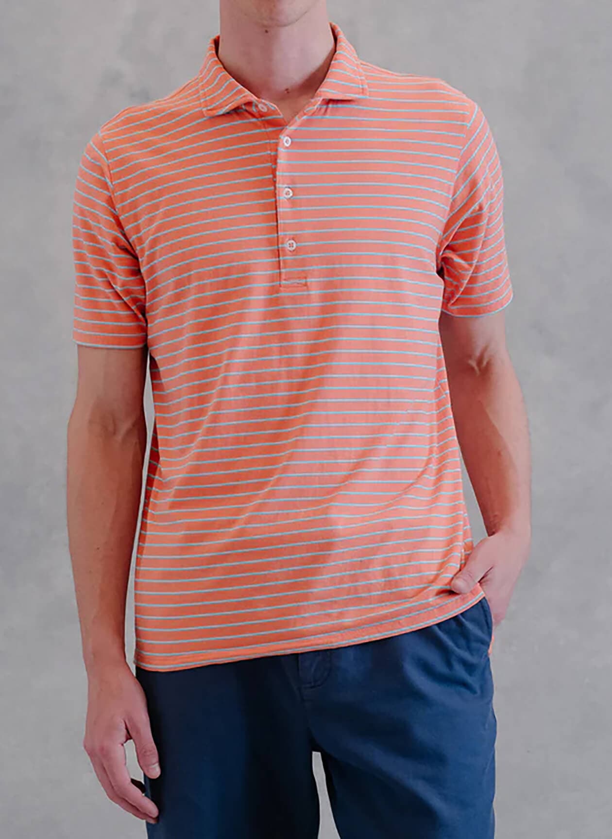 B. Draddy Men's Dobyns Polo - Sandy Lane LG