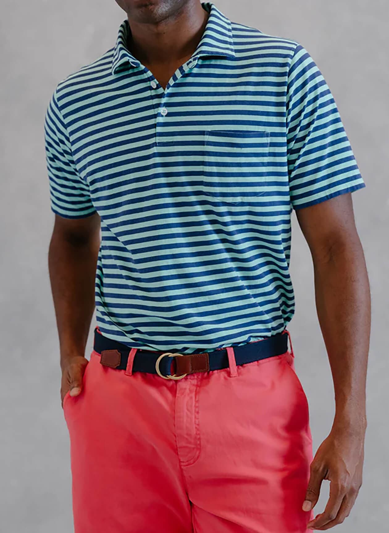 B. Draddy Men's Chris Polo - Green LG