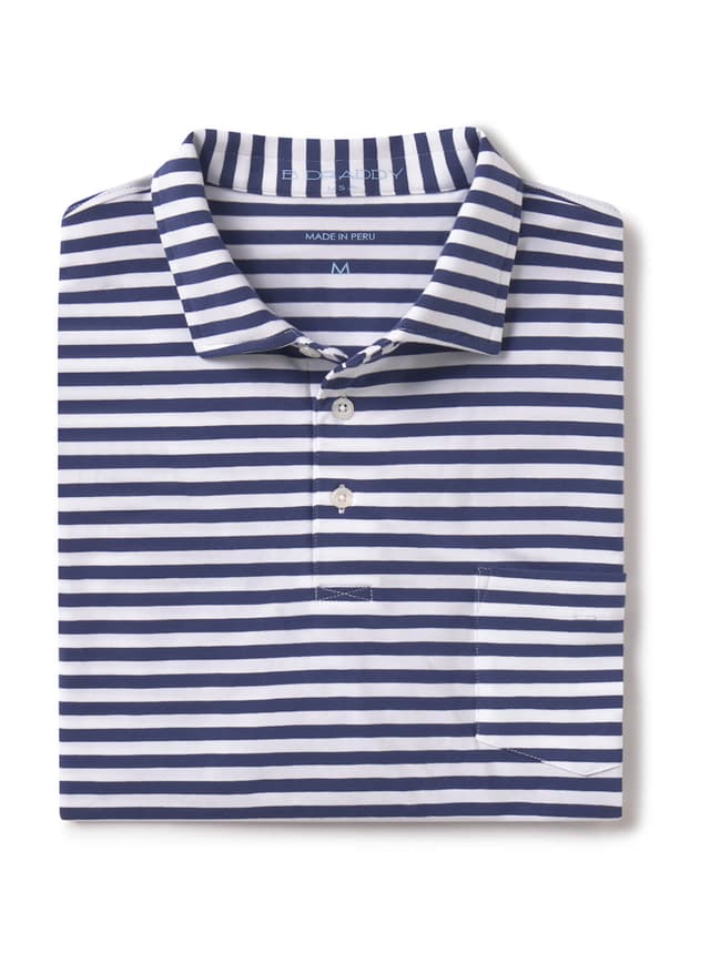 B. Draddy Men's Chris Polo - White LG