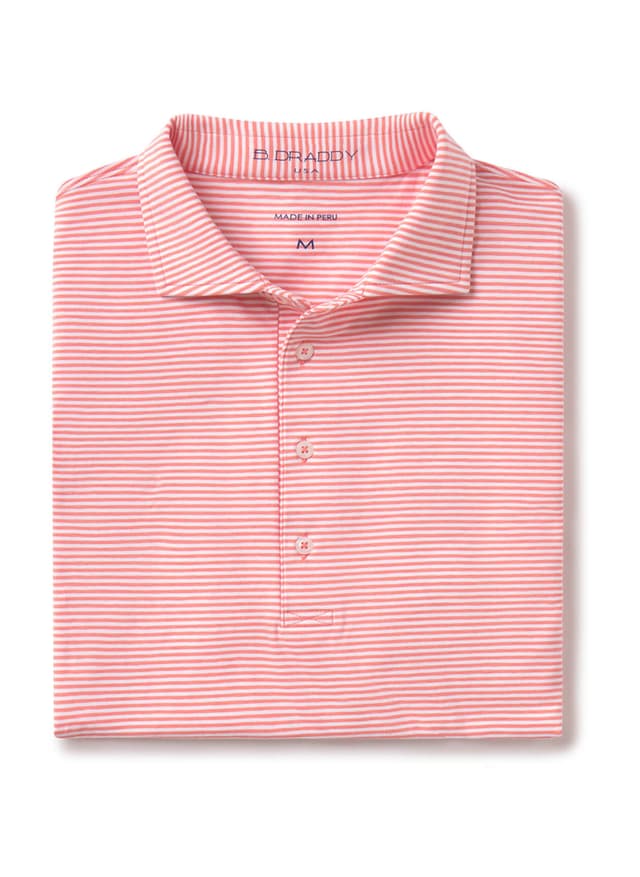 B. Draddy Men's Gibson Polo - Pink LG