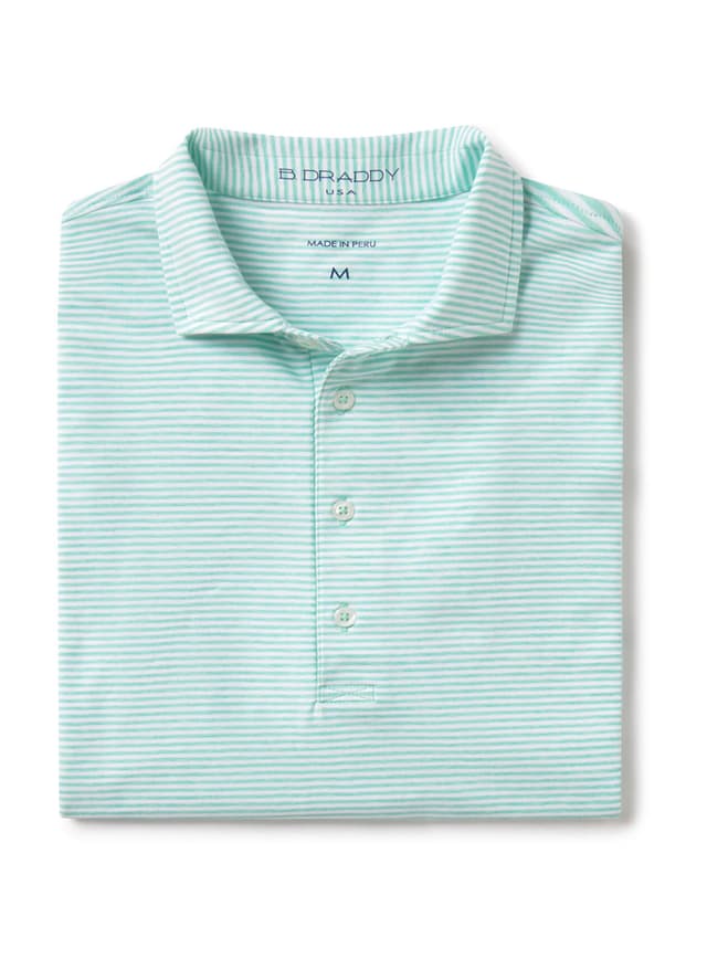 B. Draddy Men's Gibson Polo - Green LG