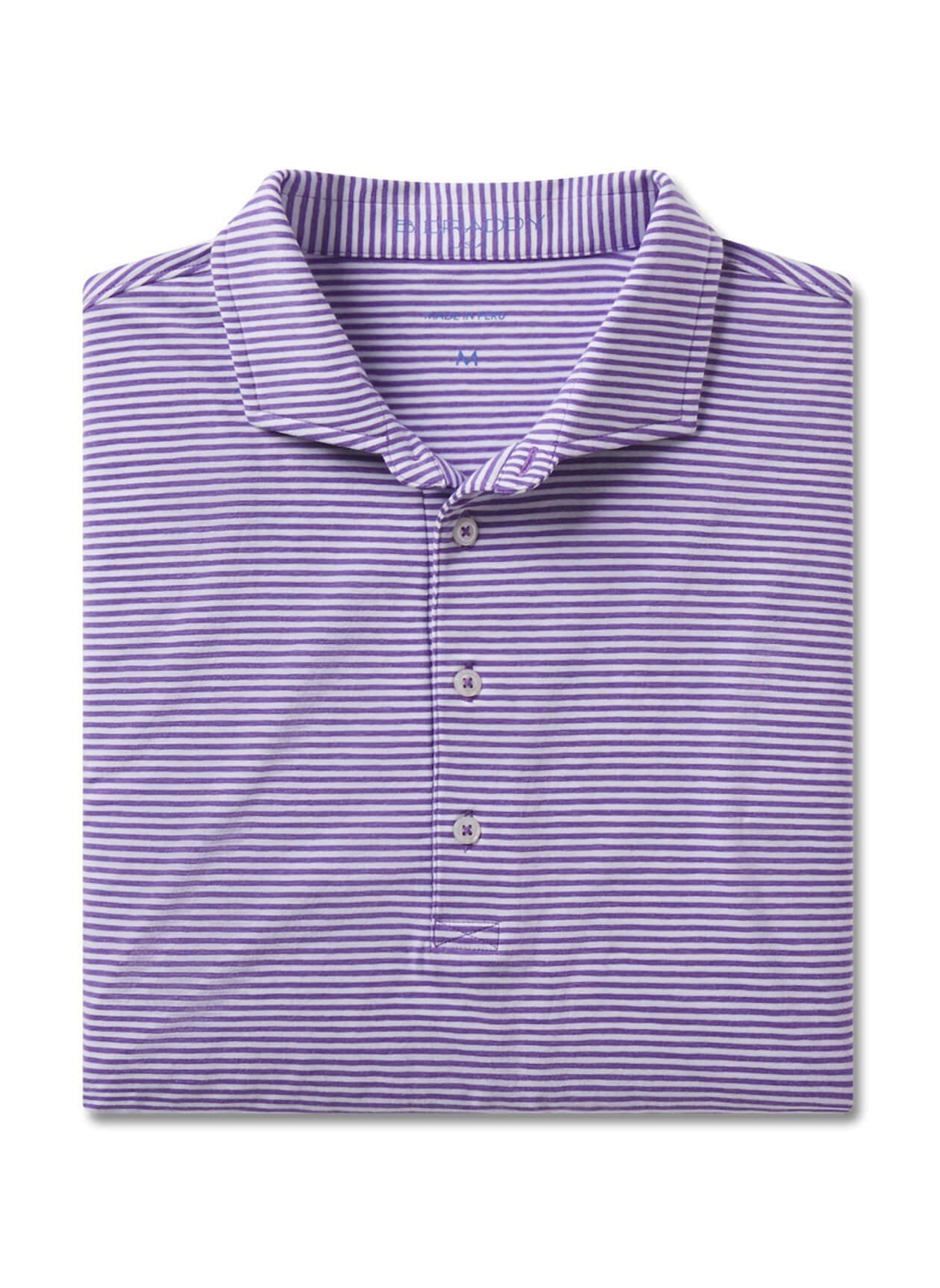 B. Draddy Men's Gibson Polo - Purple LG