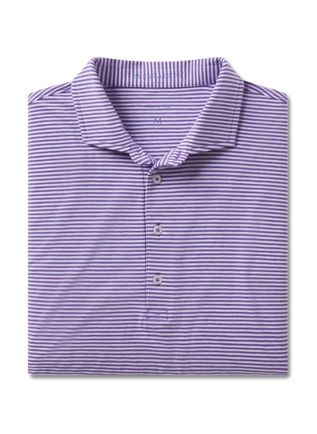 B. Draddy Men's Gibson Polo - Purple LG