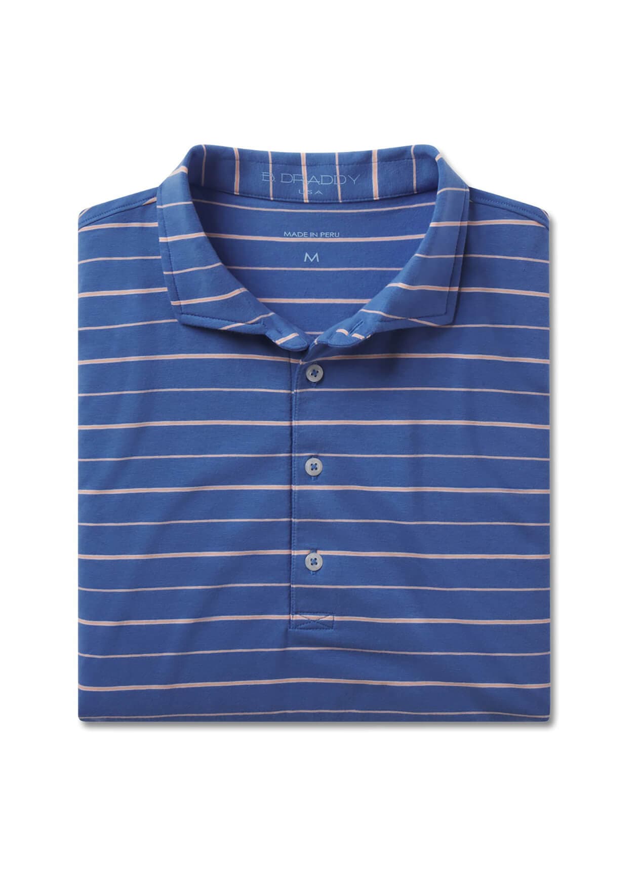 B. Draddy Men's Eshleman Polo - Blue LG