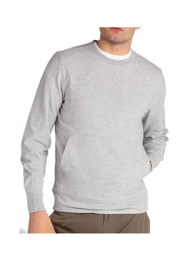 B. Draddy Men's Russ Crewneck - Grey Heather (GRHE) LG