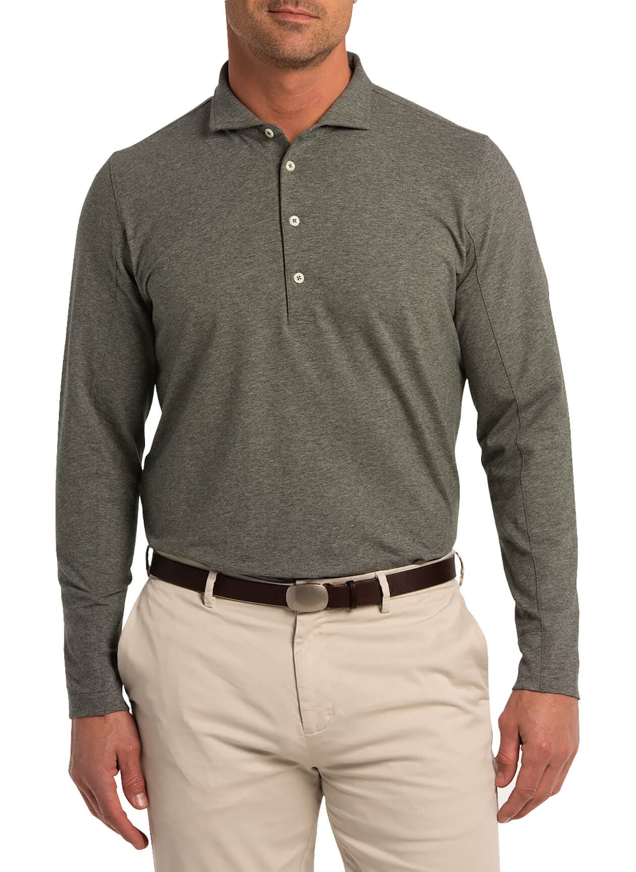 B. Draddy Men's Quinlivan Polo - Dark Grey LG