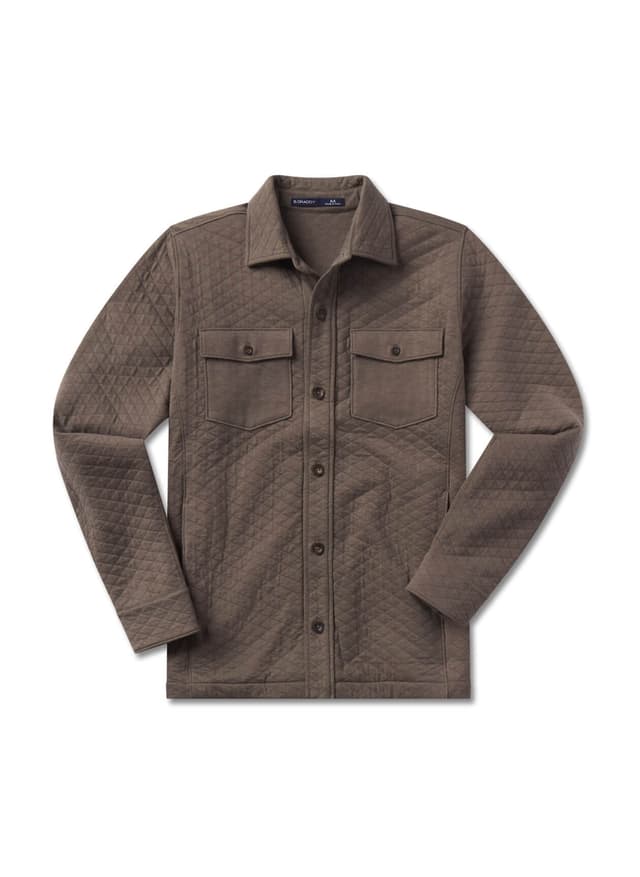 B. Draddy Men's Bradshaw Shirt Jacket - Brown LG