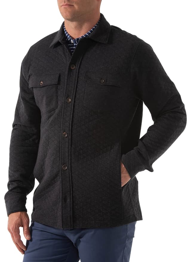 B. Draddy Men's Bradshaw Shirt Jacket - Navy LG