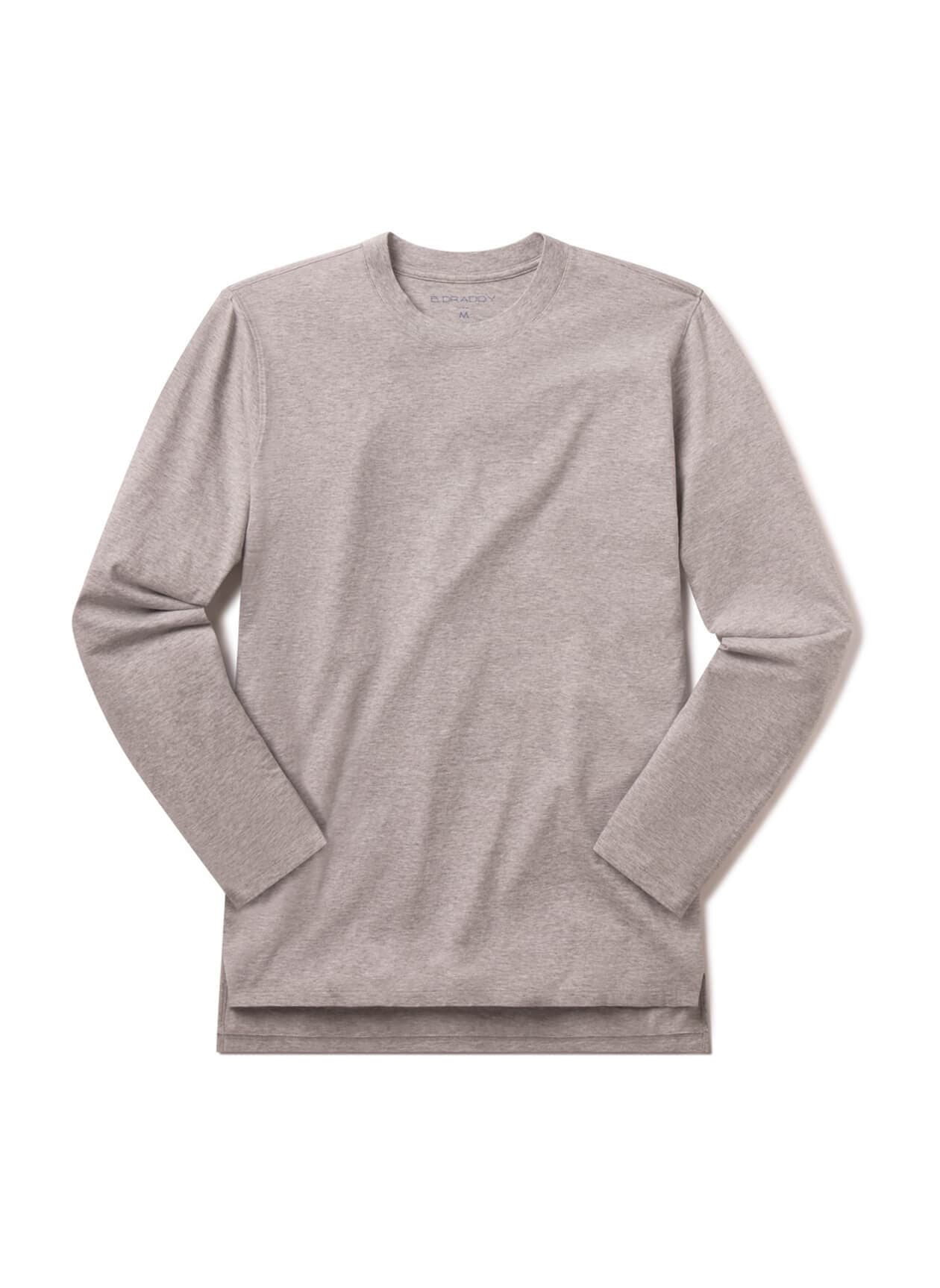 B. Draddy Men's Dewey Long-Sleeve T-Shirt - Light Grey LG