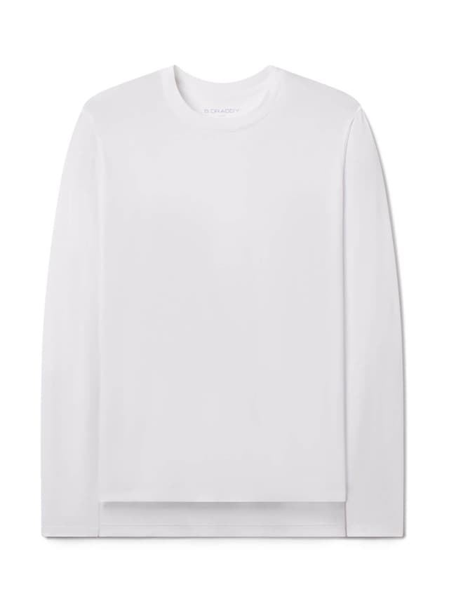 B. Draddy Men's Dewey Long-Sleeve T-Shirt - White LG
