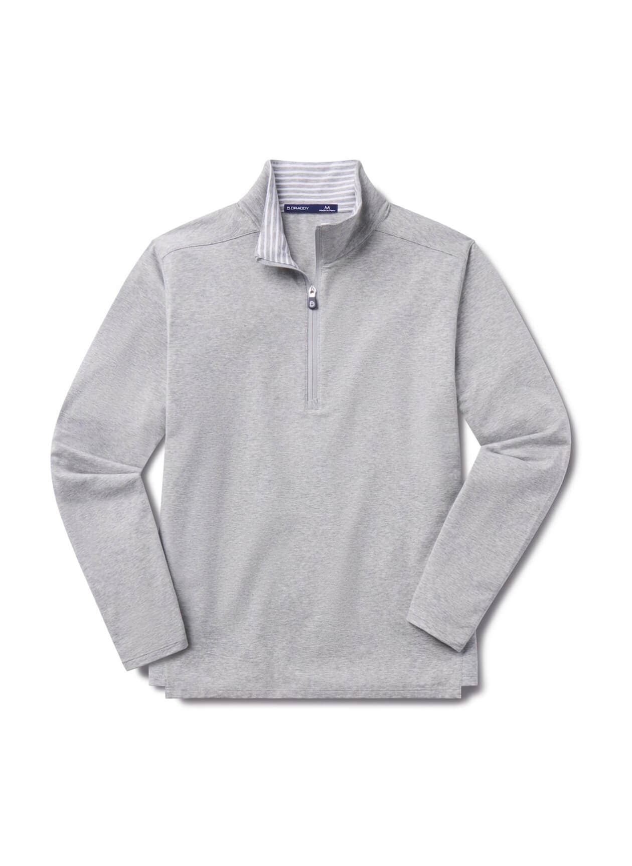 B. Draddy Men's Jack Quarter-Zip - Light Grey 3XL
