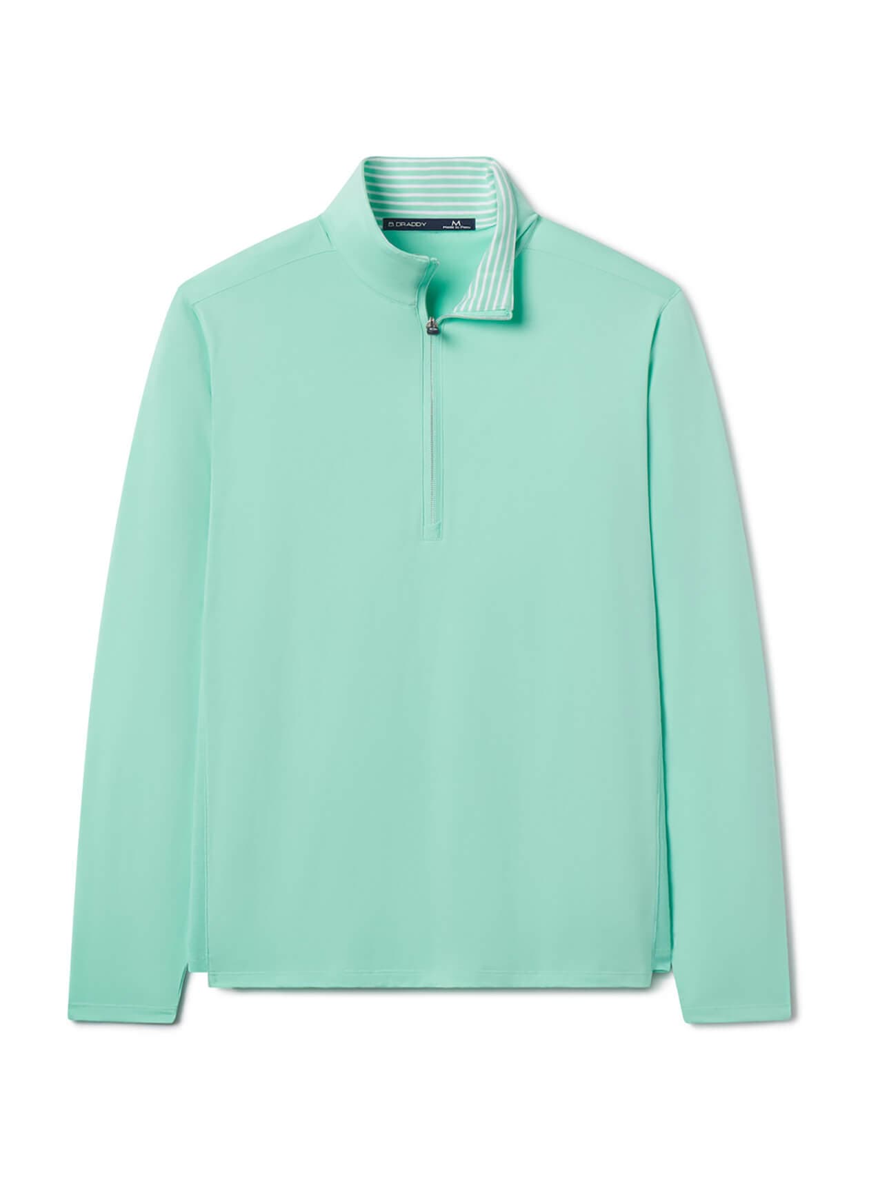 B. Draddy Men's Jack Quarter-Zip - Green 3XL