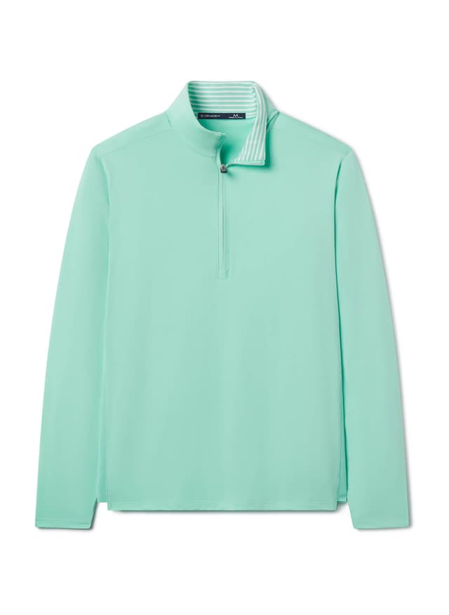 B. Draddy Men's Jack Quarter-Zip - Green 3XL