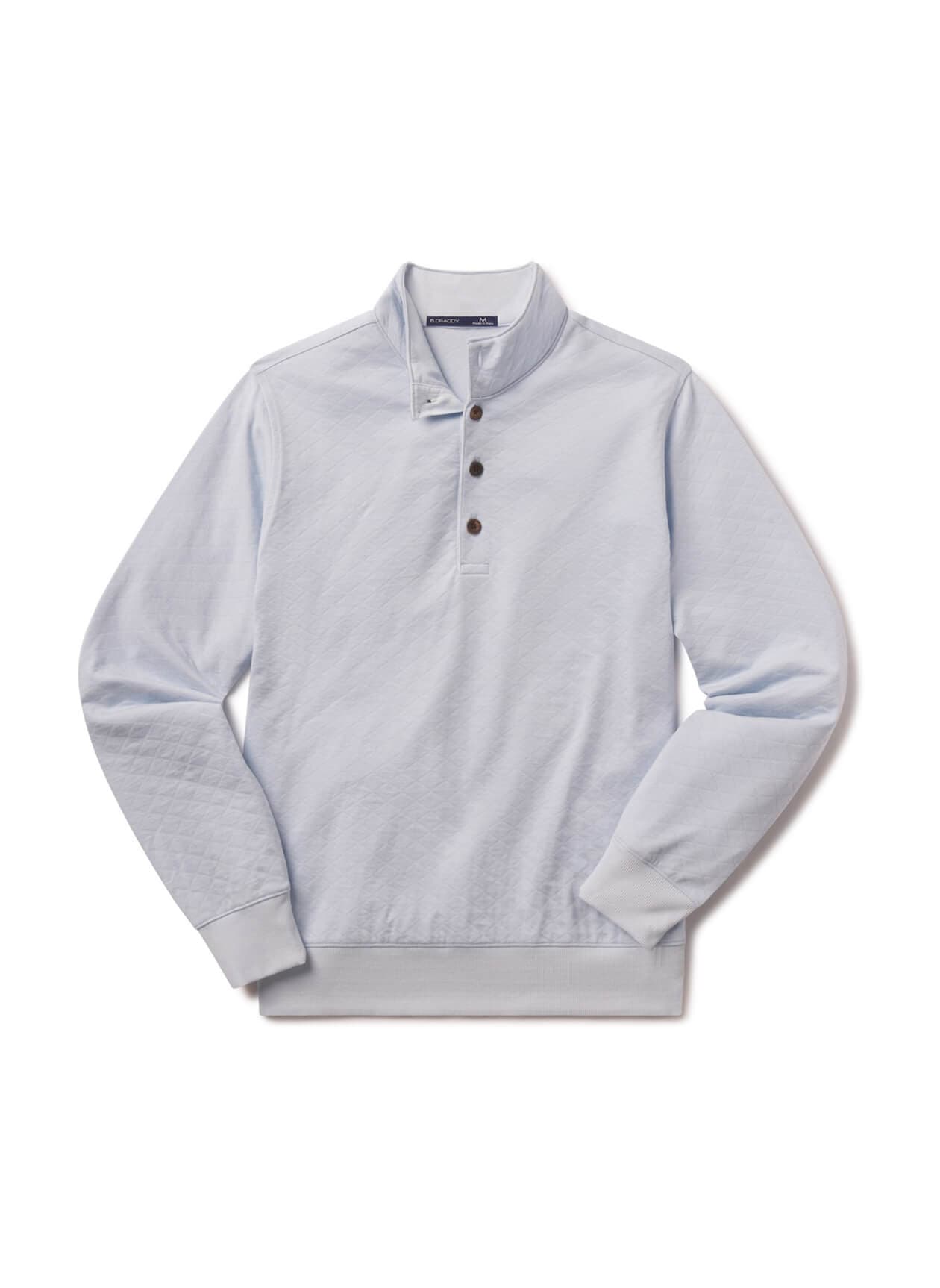 B. Draddy Men's The Hurley Quarter-Zip - Light Grey LG
