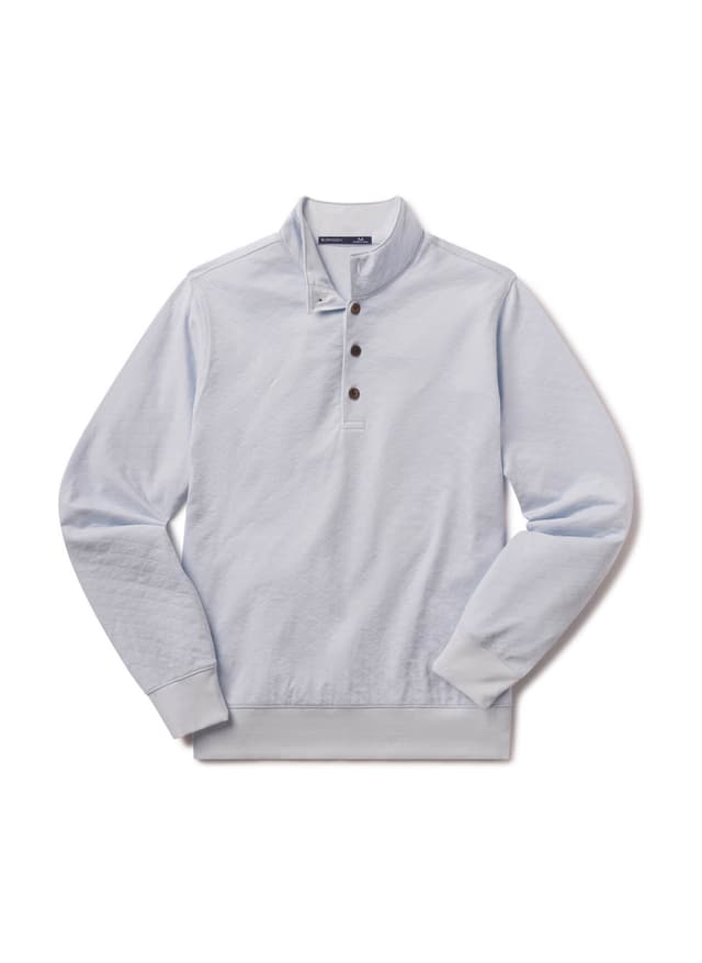 B. Draddy Men's The Hurley Quarter-Zip - Light Grey LG